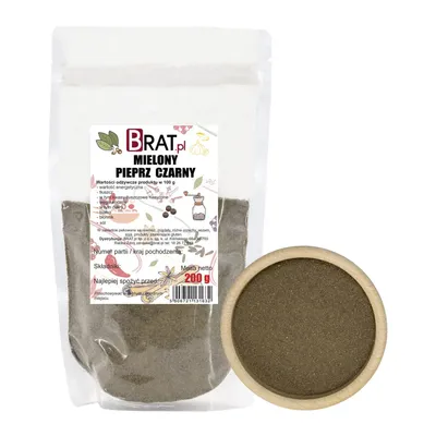 Produktbild von Gemahlener schwarzer Pfeffer 200g