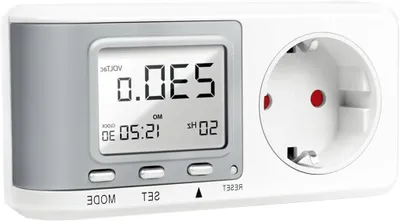 Obrázok produktu pre Merač spotreby energie – merač elektrickej energie, CO2 – úspora energie – výpočet emisií CO2 – 3600 W – biely