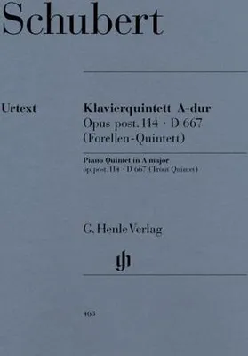 Image de Quintett A-dur op. post. 114 D 667 für Klavier, Violine, Viola, Violoncello und Kontrabass [Forellenquintett]
