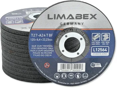 Produktbild von Schruppscheiben 125 x 6.4 mm Metall Stahl Edelstahl INOX Schleifscheiben 10 Stück