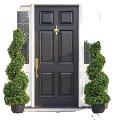 Immagine prodotto di VEVOR 2 pz. Pianta artificiale a torre di bosso a spirale alta 91 cm Pianta decorativa verde in plastica in PE Piante topiarie in ferro incl. 10 pz. Foglie di ricambio