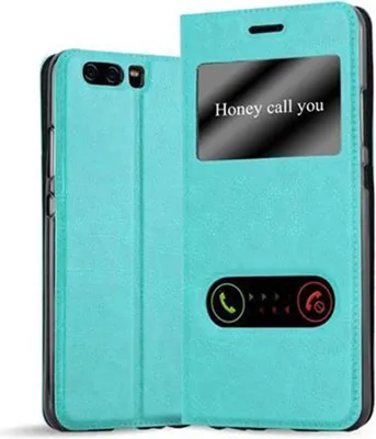 Produktbild von Cadorabo Schutzhülle für Huawei P10 Hülle in Türkis Handyhülle Book Case Cover Etui