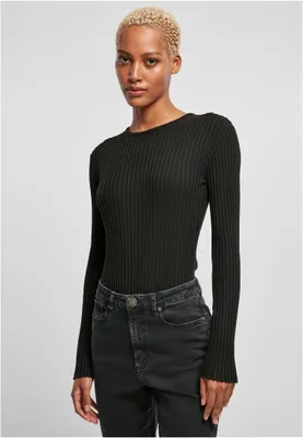 Immagine prodotto di Urban Classics Ladies Rib Knit Longsleeve Body nero - XL