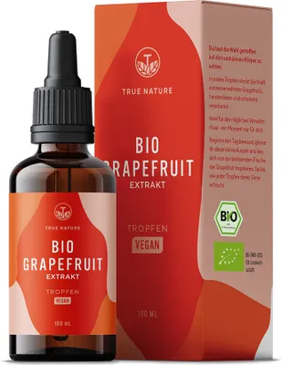 Produktbild von Grapefruit Extrakt Tropfen - 100ml Grapefruitkernextrakt - Vegan & Labor* - TRUE NATURE®