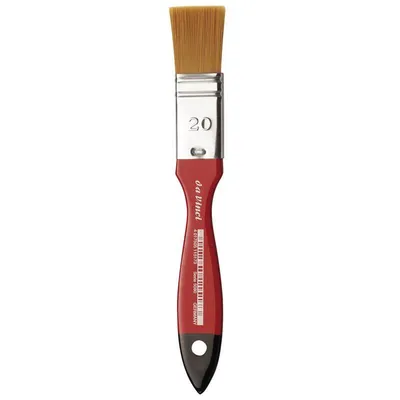 Image de da Vinci 5080 Gr 20 COSMOBREITE PINCEAU rouge et noir laqué. Manches