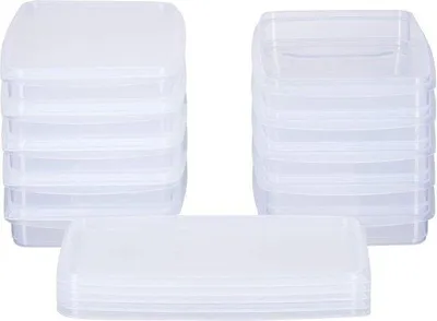 Produktbild von Transparente Rechteckige Vriesdoos-Set 23x14x32cm 05L 10er Pack mit Deckel