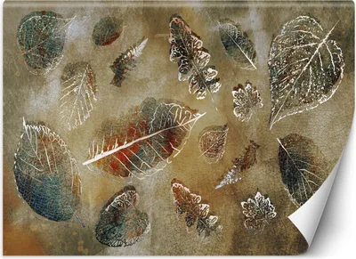 Produktbild von Vlies fototapete Blätter im Vintage-Stil 200x140 cm Feeby Beige inkl. Kleber einfache Montage