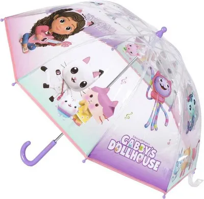 Image de GabbyŽs Dollhouse Parapluie ? 71 cm Parapluie léger à dôme pour temps de pluie