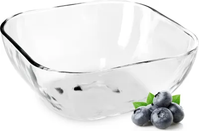 Obrázok produktu pre KADAX Sklenená miska "Carini", šalátová miska, štvorcová sklenená miska, miska, transparentná, 14 cm, 1 kus