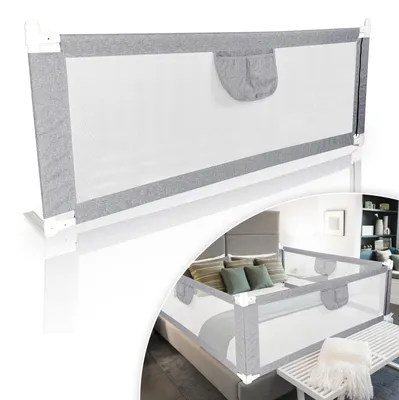 Zdjęcie produktu dla Regulowany barierka do łóżeczka dla dziecka, wymiary 200 x 80 cm