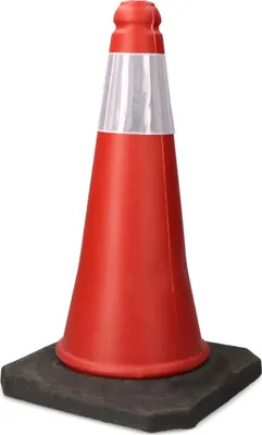 Imagen del producto de Cono de señalización Normaluz, color rojo, de 50 cm, reflectante