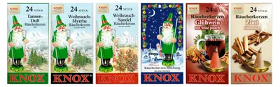 Wierookkegels Set 6x24 Stück, Maße M, verschiedene Düfte