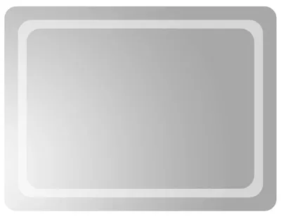 Obrázek produktu pro vidaXL LED zrcadlo do koupelny, průhledné, 80 x 60 cm, tvrzené sklo