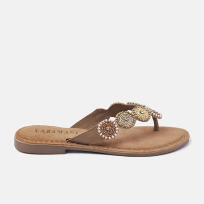 Produktbild von Lazamani 75.451 Teenslippers Dames Beige