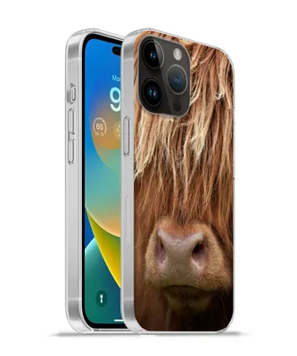 Produktbild von MuchoWow® Handyhülle Schutzhülle Hülle für Apple iPhone 14 Pro Max Schottischer Highlander - Nase - Haare Silikon Softcase Handy Hülle - Hardcover