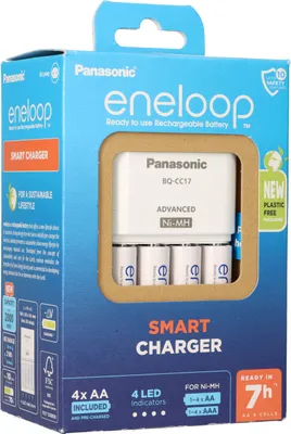 Produktbild von Panasonic Eneloop Smart Charger BQ-CC17 inkl.4xAA   K-KJ17MCD40E