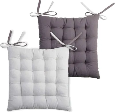 Immagine prodotto di Cuscino per sedia DUO COLOR grigio scuro/grigio chiaro 40x40x4 cm Francia (prezzo per 1 pezzo)