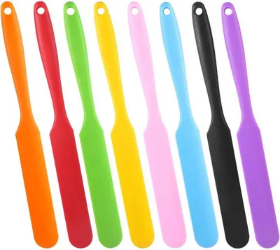 Produktbild von All-in-One Silikon-Schaber, Sahne- und Butterlöffel, Silikon-Kussmesser, Rührspatel, Kuchenbackwerkzeug, DIY-Orange