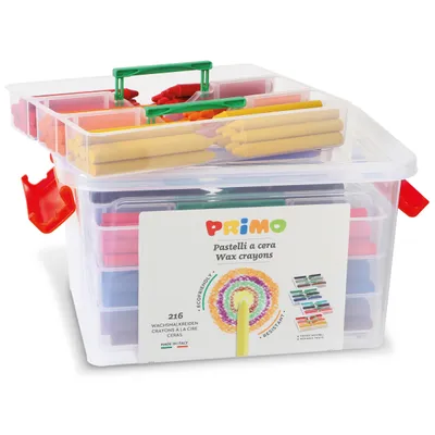 Zdjęcie produktu dla Kredki woskowe PRIMO, 216 sztuk w 12 różnych kolorach