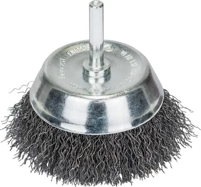 Produktbild von Topfbürste für Bohrmaschinen, gewellter Draht, 75 x 6 mm