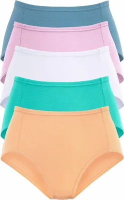 Produktbild von PETITE FLEUR Taillenslip apricot, mint, weiß, flieder, blau Größe 46