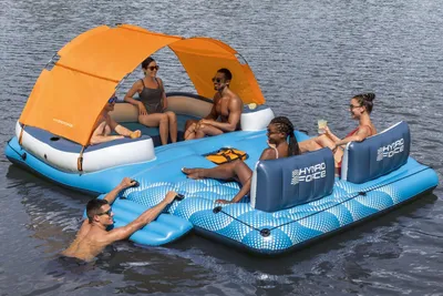 Produktbild von Bestway® Hydro-Force® 6-Personen-Badeinsel Tropical Breeze 389 x 274 cm