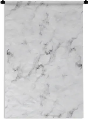 Produktbild von MuchoWow® Wandteppich Wandbehang Marmor - Luxus - Weiß - Grau - Marmoroptik 90x135 cm Tapisserie Dekoration Wandtuch - Baumwolle - Wandskulptur
