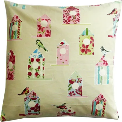 Produktbild von Schöner Leben Kissenhülle Vogelhaus beige 50x50cm