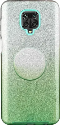 Produktbild von Für XIAOMI CC9E/A3/10 PRO/K20/K20 pro Handy Case Gradient Farbe Glitzer Pulverabdeckung mit Airbag Bracket grün
