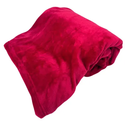 Obrázok produktu pre HOME ELEMENTS Mikroflanelová deka 150 x 200 cm, 220 GSM, svetločervená