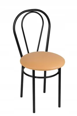 Produktbild von All4All Küchenstuhl Tul Esszimmerstuhl Schwarz Metallgestel Kunstleder Stuhl Loft16 Farben Stuhl (S 15)
