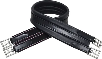 Produktbild von HyCOMFORT - Sattelgurt "Atherstone", Leder BZ3129 (106,68 cm) (Schwarz)