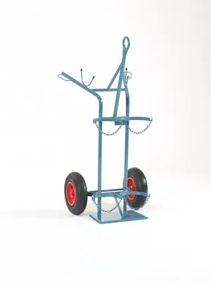 Produktbild von NIES Modellserie F5 Flaschenwagen mit Kranaufhängung für 2 x 50 l, Vollgummireifen oder Luftreifen:Luftreifen 400mm