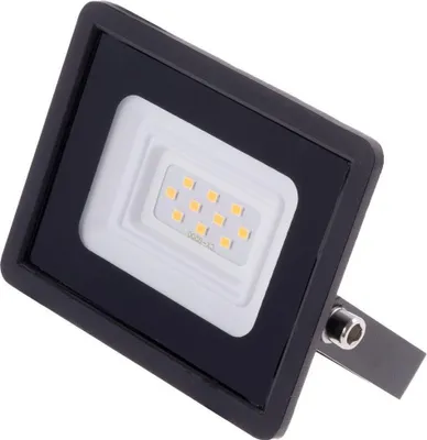 Obrázek produktu pro T-LED Černý LED reflektor 10W Economy Barva světla: Studená bílá 103003