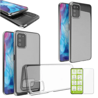 Produktbild von Für Samsung Galaxy A03s Silikon TPU Hülle Transparent + H9 Glas Tasche Etuis Neu