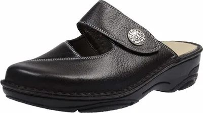 Immagine prodotto di Zoccoli da donna neri BERKEMANN in pelle dalla misura 38 - 41 con plantare estraibile