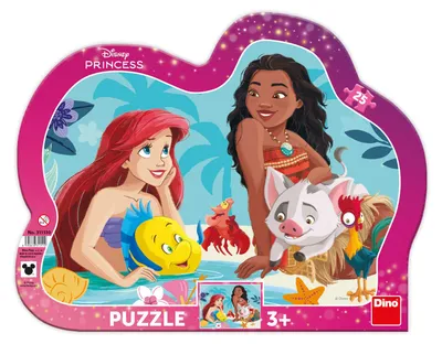 Immagine prodotto di Puzzle DINO Ariel e Vaiana, 25 pezzi