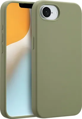 Produktbild von Accezz Liquid Silikoncase mit MagSafe iPhone 16e - Cooper Green
