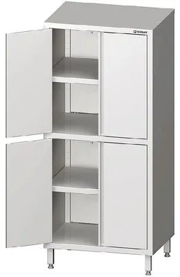 Immagine prodotto di Armadio alto con porte a battente, 700x600x1800 mm, con due scomparti, saldato