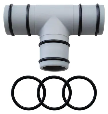 Immagine prodotto di Raccordo a T per tubi da piscina, 32 mm, in plastica PP, per pompe filtro per piscine