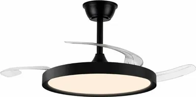 Produktbild von Deckenventilator CristalRecord Schwarz (3000 K) (4000 K)