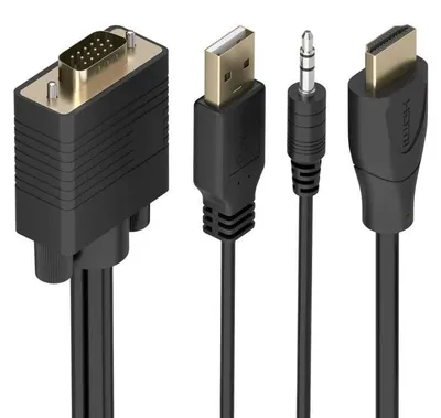 Imagen del producto de Aisens Cable Conversor HDMI a SVGA y Audio 1m