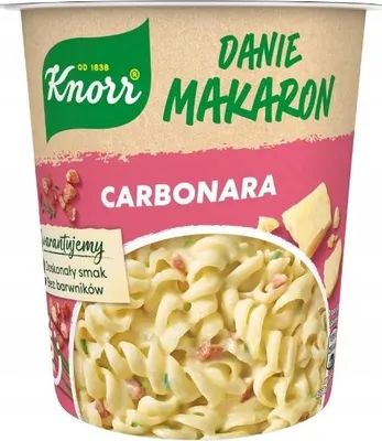 Zdjęcie produktu dla Knorr Danie Makaron Carbonara 55G