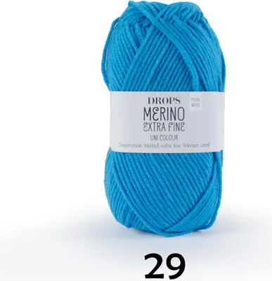 Produktbild von DROPS Merino Extra Fine, Uni Colour 29 türkis