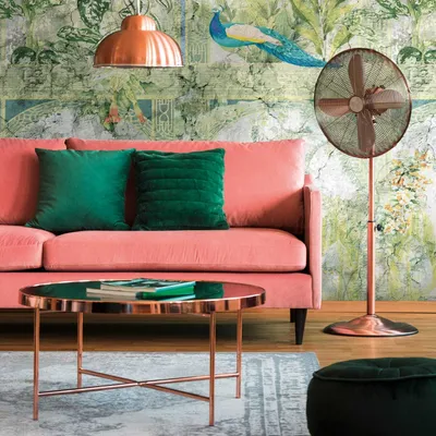 Zdjęcie produktu dla Profhome 393321-GU Tapeta flizelinowa w kwiaty matowa kolor zielony niebieski szary 1,59 m x 2,8 m
