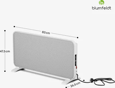 Obrázek produktu pro Blumfeldt SwiftWave konvektor, 2000 W, do 20 m², dotykové ovládání aplikací, grafen