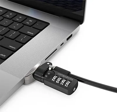 Immagine prodotto di Compulocks MBPR16LDG02CL - Serratura a combinazione - Catenaccio - Nero - Argento