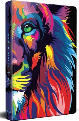 Produktbild von Biblia Rvr 1960 Letra Grande, Tamaño Manual, Tapa Dura León de Juda Arcoíris / Spanish Bible Rvr 1960 Handy Size Large Print Hardcover Rainbow Lion of Judah
