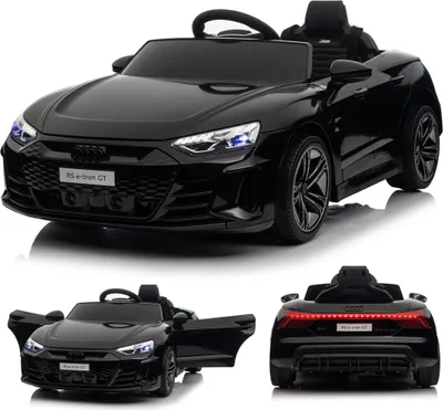 Produktbild von Audi RS e-tron GT  Kinderauto Kinder Elektroauto 12V mit Musik，breitem Sitz, verstellbarem Sicherheitsgurt Schwarz