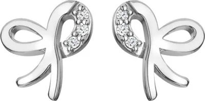 Produktbild von Hot Diamonds Ribbon Earrings DE730 Ohrringe
